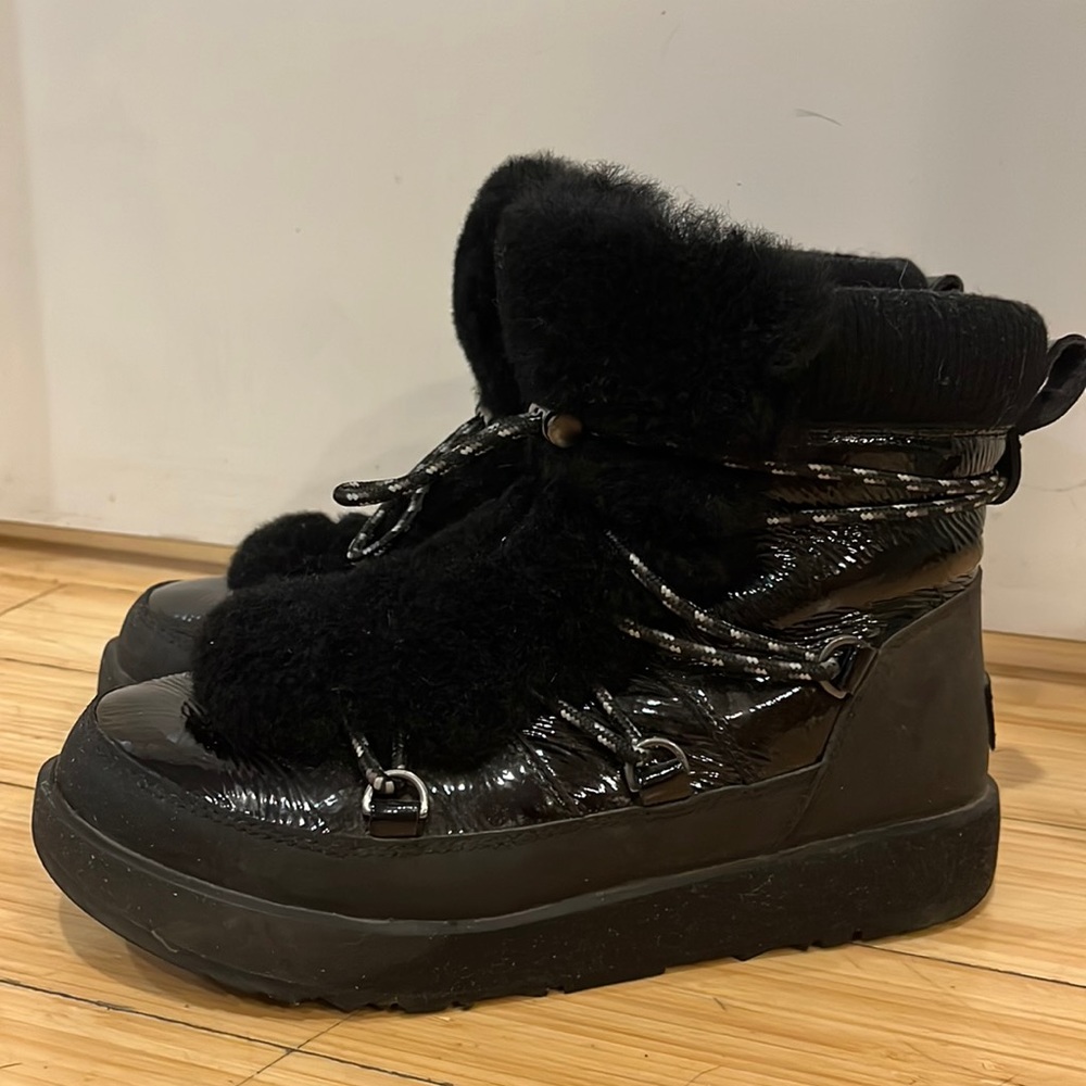 UGG Highland Genuine Shearling Waterproof Bootie